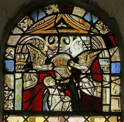 Window depicting Virgin and Child with attendant Angels